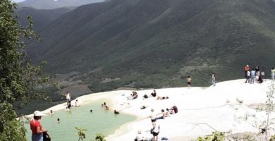 Balbearios de Hierve el agua, Oaxaca