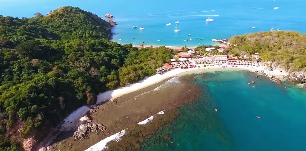 Vista aérea de Isla Ixtapa