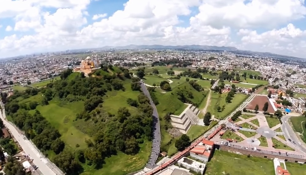 Vista panorámica Gran Pirámide de Cholula