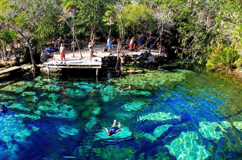 Cenote Azul en Playa del carmen